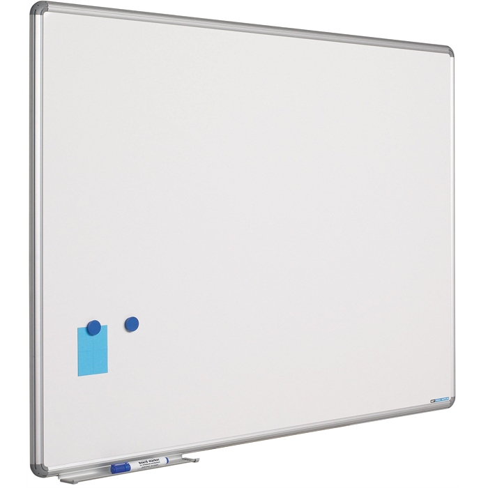 Picture of SMIT VISUAL 11101.105 - White board enamelled steel Design frame 16mm, White 100x180 cm