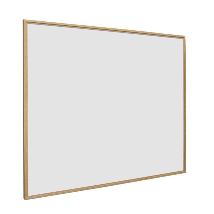 Picture of SMIT VISUAL 11104.302 - White board enamelled steel Softline pine wood look frame 16mm, White 90x120 cm