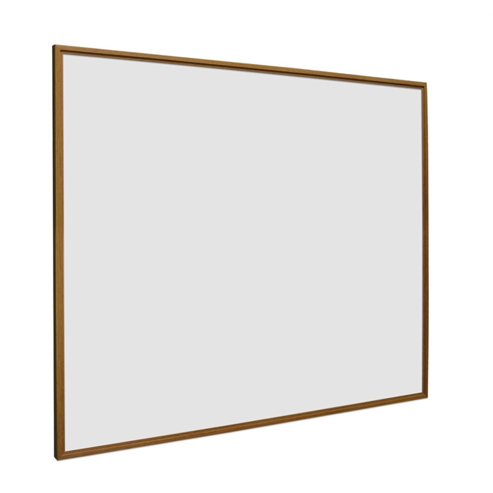 Picture of SMIT VISUAL 11104.312 - White board enamelled steel Softline oak wood look frame 16mm, White 90x120 cm