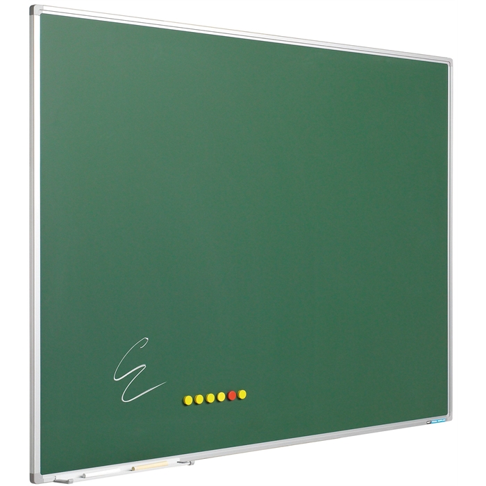 Picture of SMIT VISUAL 11103.322 - Chalk board enamelled steel Softline frame 8 mm, Green 150x200 cm