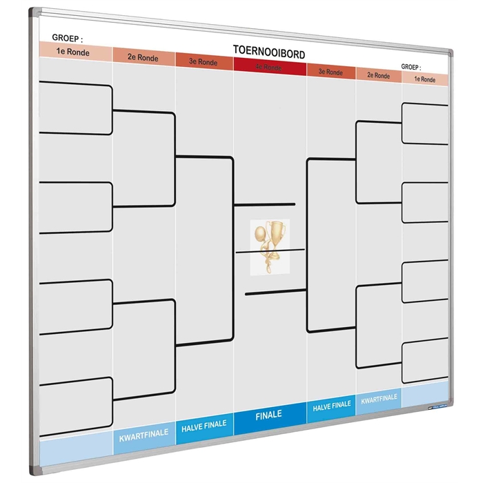 Picture of SMIT VISUAL 11103.571 - Full colour planning board, Softline frame, Tournament nl 90x120 cm