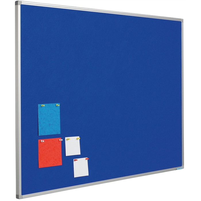 Picture of SMIT VISUAL 11203.209 - pin board Softline frame 8 mm, felt Blue 90x120 cm