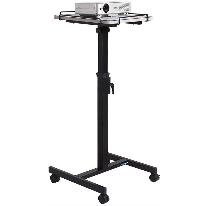 Picture of SMIT VISUAL 14008.200 - Projector trolley Flexsol, Black, 1 tray light Grey