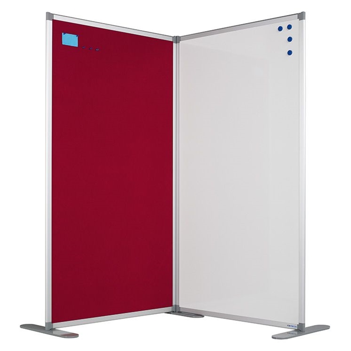 Picture of SMIT VISUAL 13006.123 - Partition wall enamel steel double sided White 180x120 cm