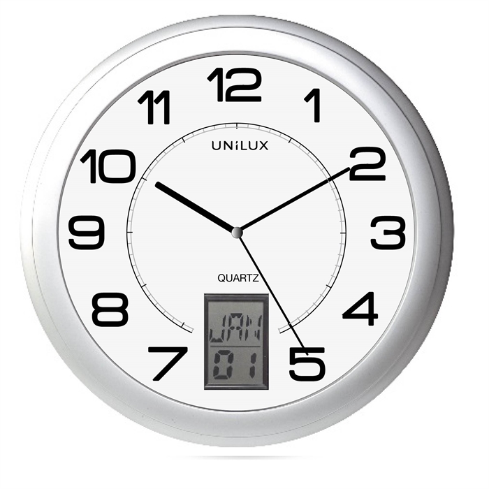 Picture of Unilux Instinct Clock Metal grey