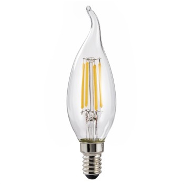 Picture of LED Filament, E14, 470 lm Replaces 40W, Candle Bulb, warm white / LED Bulb, 230V