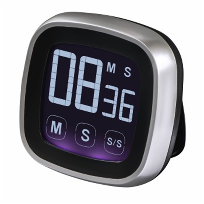 Picture of Touch Kitchen Timer, Digital, silver/black / Kitchen Timer