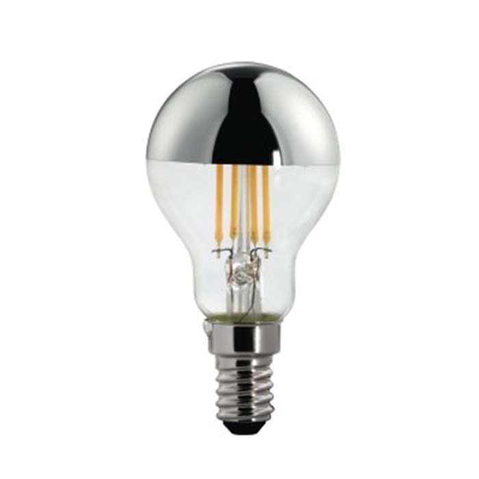 Picture of LED Filament, E14, 400 lm replaces 35W, drop bulb, warm white / LED Bulb, 230V