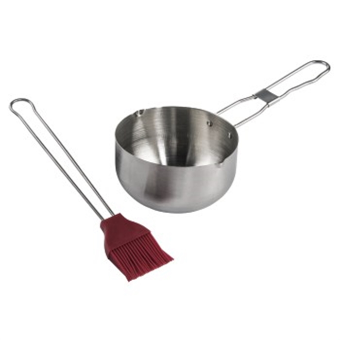 Picture of Sauce Pot with Silicone Brush / Set of Barbecue Accessories