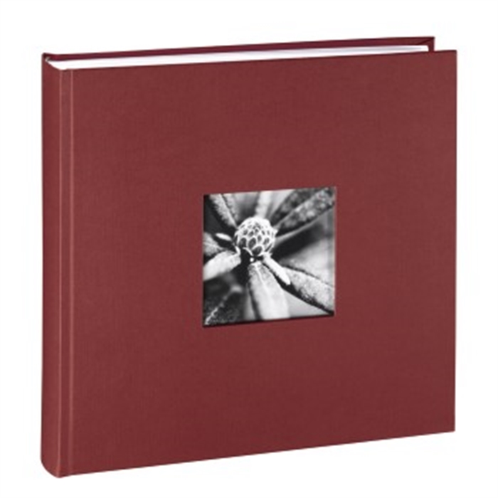 Image de Album photo Jumbo Fine Art, 30 x 30 cm, 100 pages blanches, Bordeaux