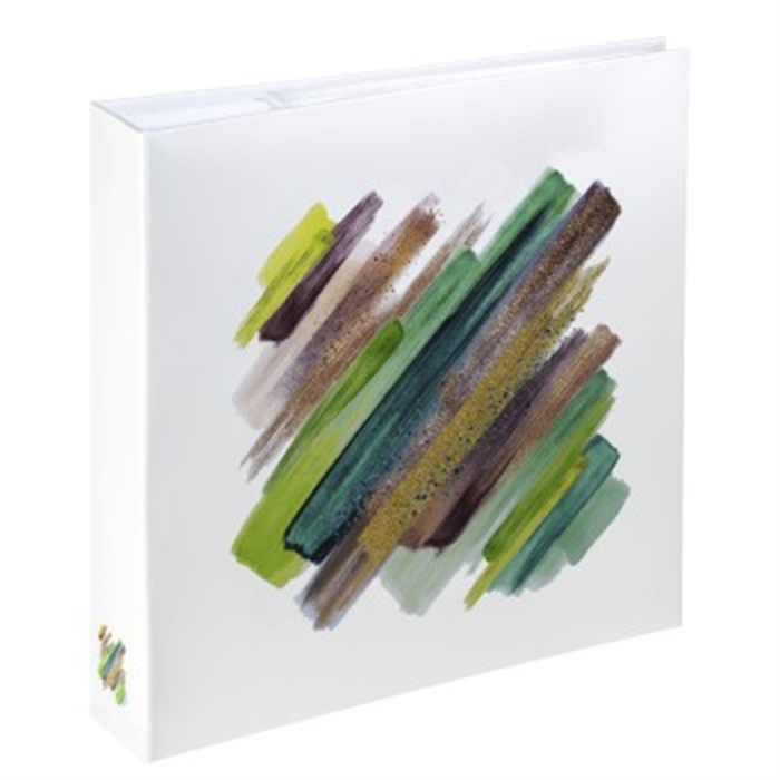 Image de Album photo mémo Brushstroke, pour 200 photos 10 x 15 cm, vert