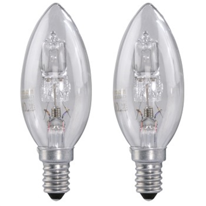 Picture of Halogen Candle Bulb, E14, 30W, warm white, 2 pieces