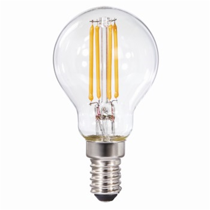 Picture of LED Filament, E14, 470lm Replaces 40W, Drop Bulb, warm white, Dimmable