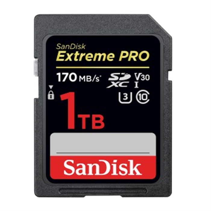 Picture of SDXC Extreme Pro 1TB, Video Speed Class V30, UHS Sp. Cl. U3,UHS-I,170MB/s