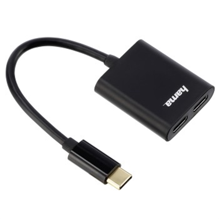 Image de Audio/hub USB-C 2 en 1 avec adaptateur de charge intégré