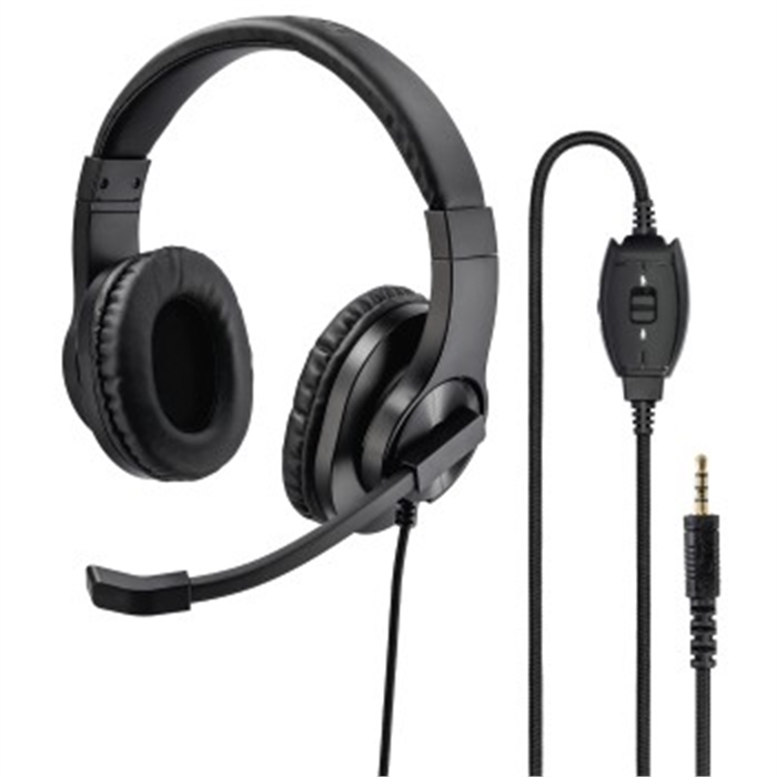 Image de Casque micro de bureau pour PC HS-P350, stéréo, noir