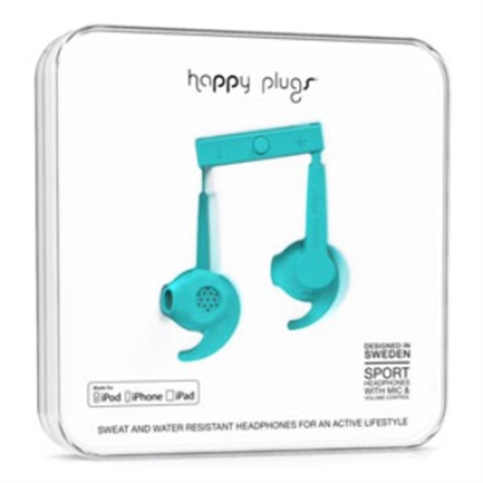 Image de Intra-auriculaires + micro, InEar Sport, MFI, Turquoise