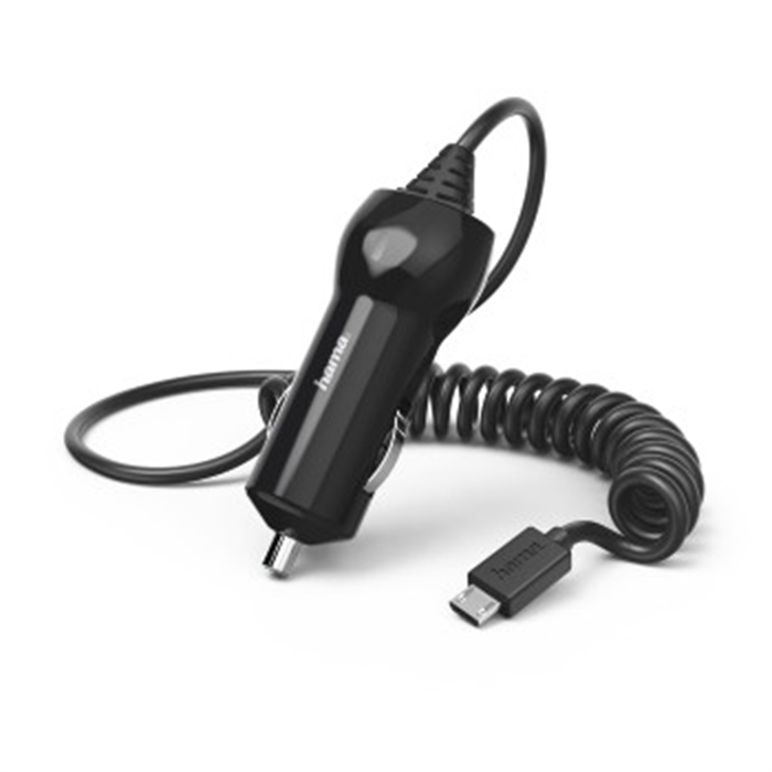 Image de Chargeur pour voiture, micro-USB, 2,4 A, noir