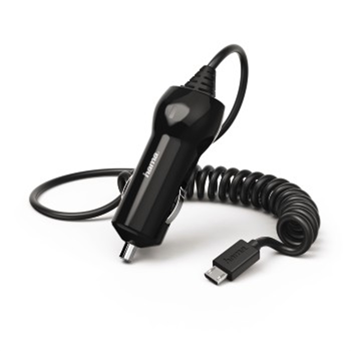 Image de Chargeur pour voiture, micro-USB, 1,2 A, noir