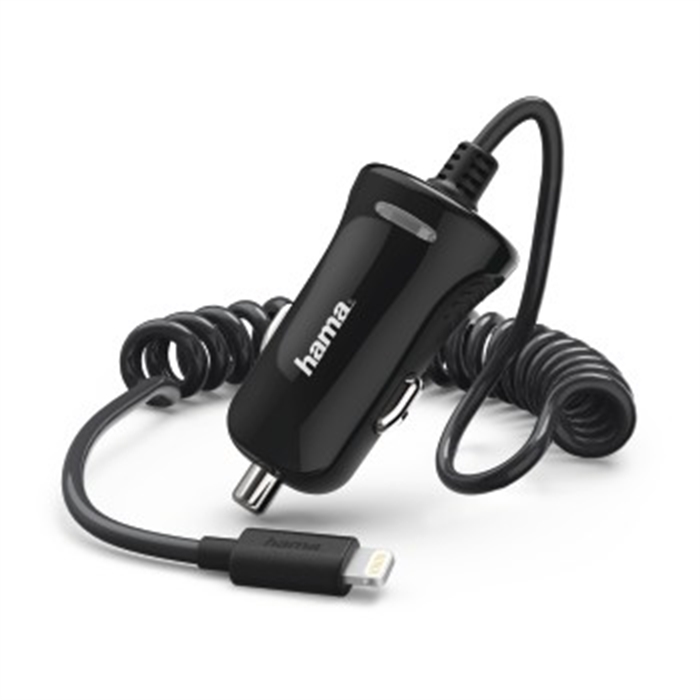 Image de Chargeur pour voiture, Lightning, 1 A, noir