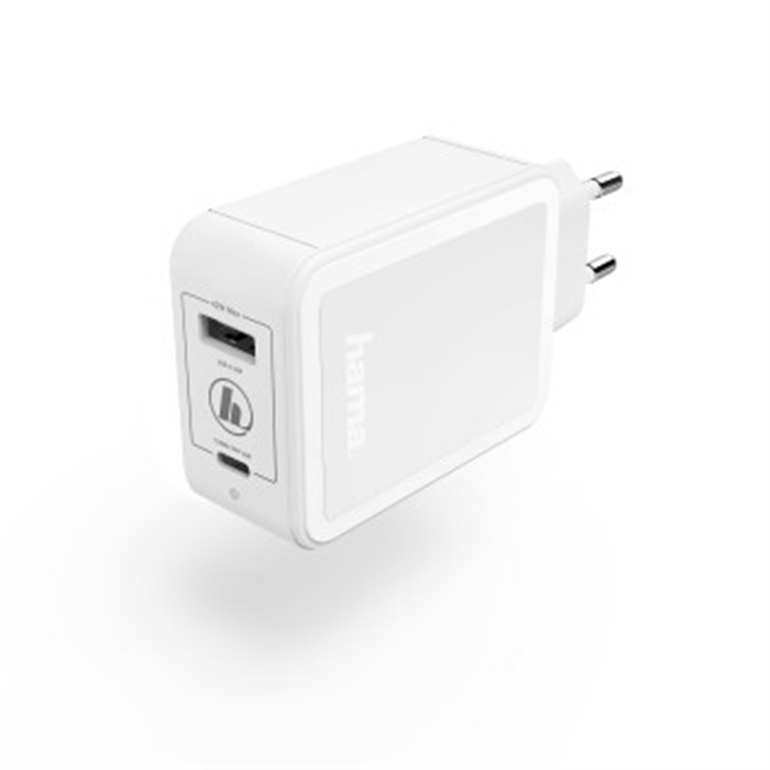 Image de Chargeur, USB-C, Power Delivery (PD)/Qualcomm® + USB-A, 42 W, blanc